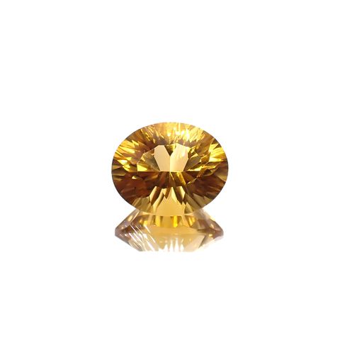 ◇コンケーブカット◇シトリン ブラジル産 2.67ct [241029246]10.2x8.2mm前後