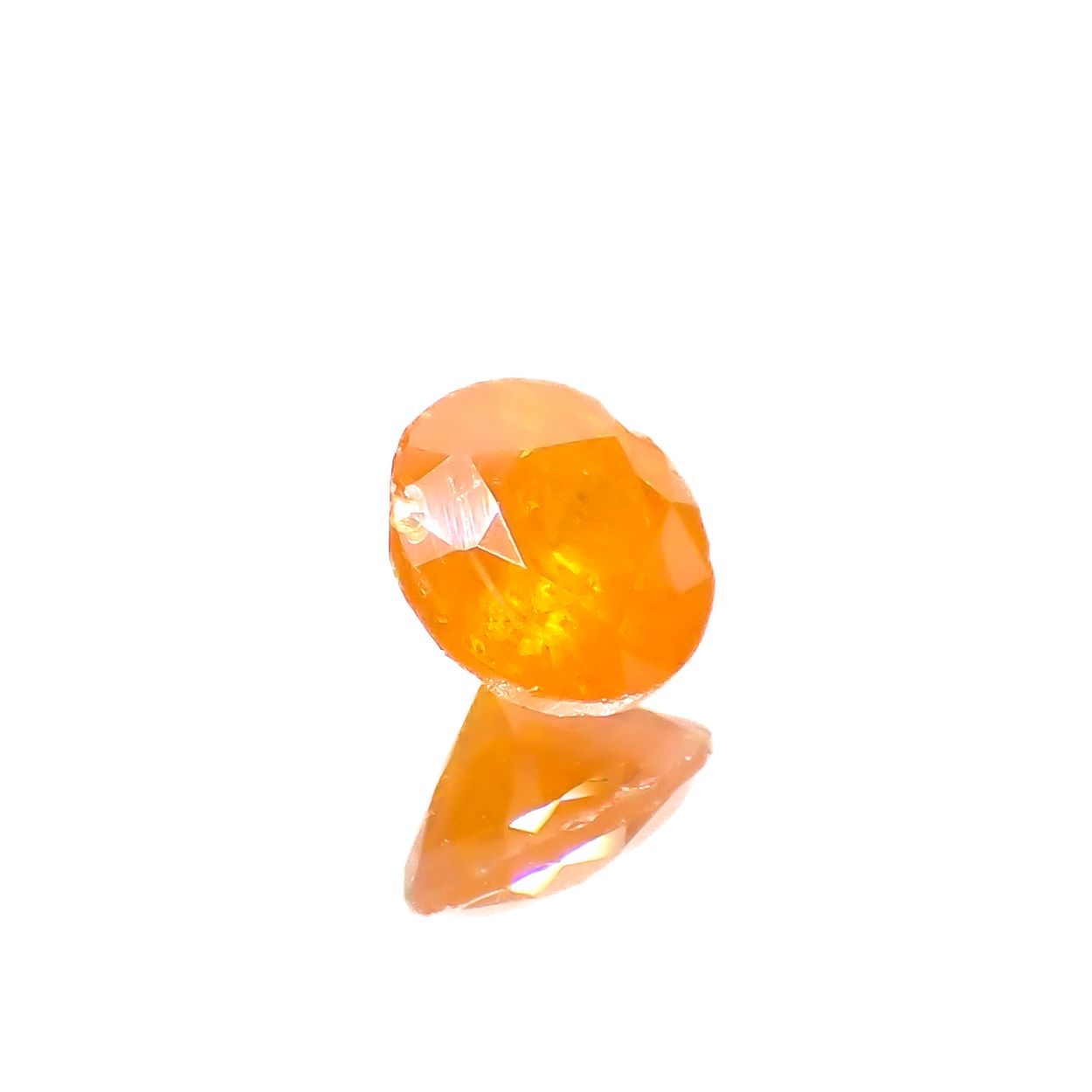 ウルフェナイト(宝石名ウルフェナイト)コンゴ民主共和国産 0.819ct ソ付(日独)[230522285]4.67x4.79mm前後
