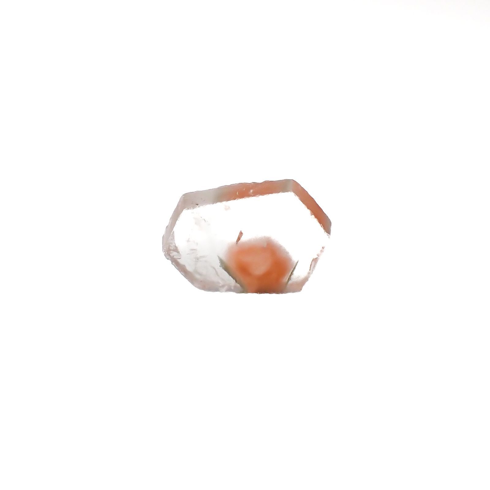 ファントムクォーツ 原石スライス ブラジル産 4.54ct[220716810]9.9x14.7mm前後