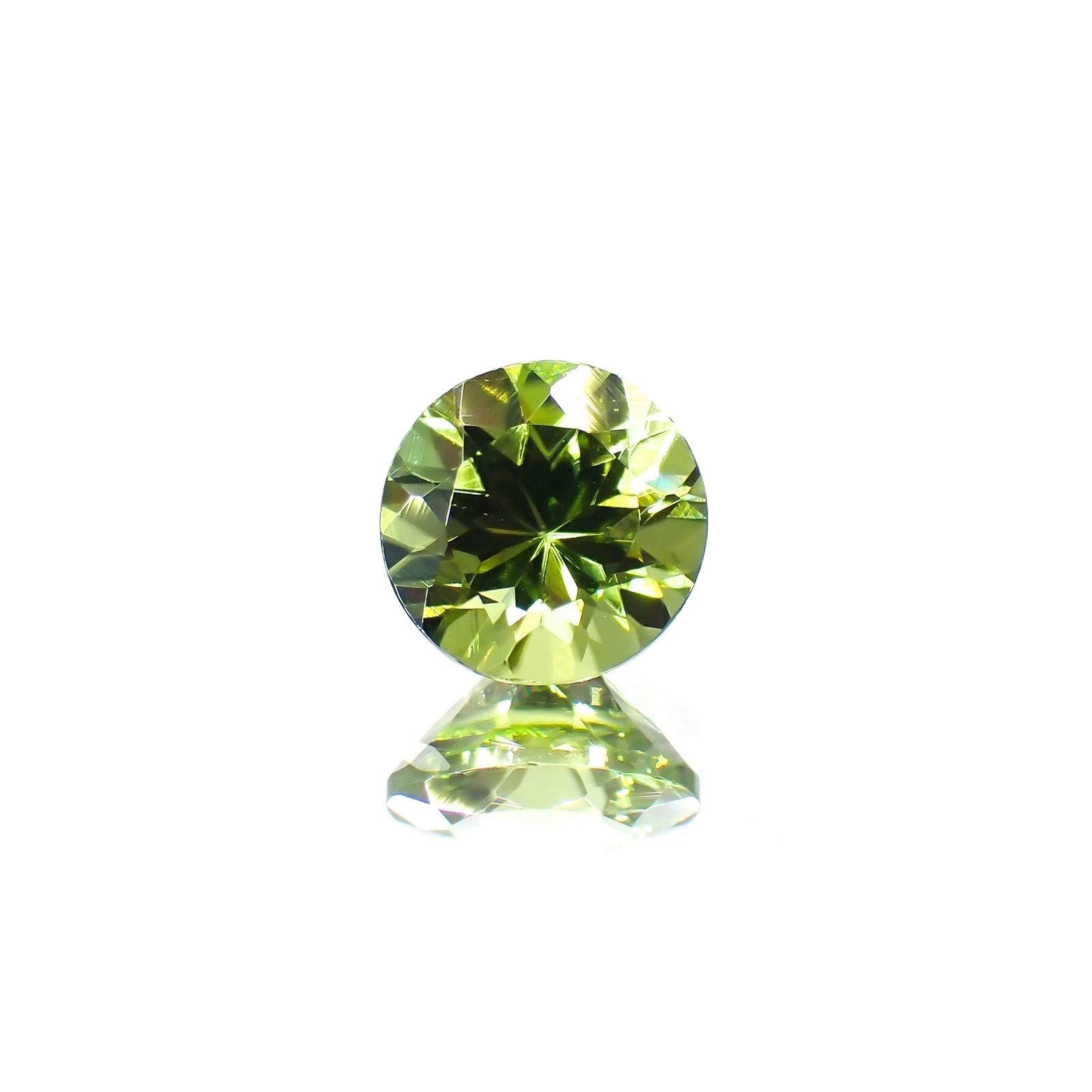 ペリドット(宝石名ペリドット) パキスタン産 識別済 1.39ct / 6.9x6.9mm前後 [260713088]