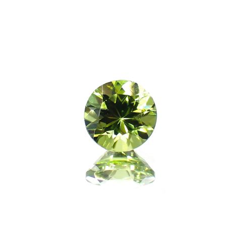 ペリドット(宝石名ペリドット) パキスタン産 識別済 1.39ct / 6.9x6.9mm前後 [260713088]