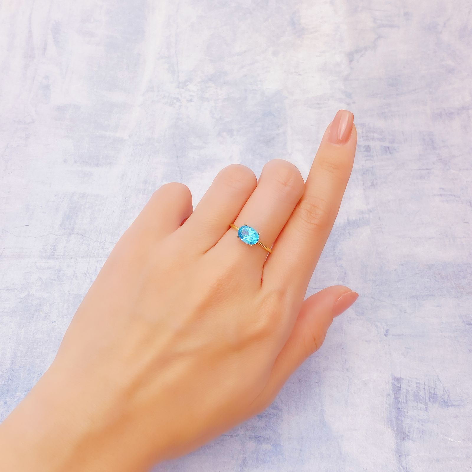 アパタイト アフリカ産 1.29ct [241229518]8x6mm前後