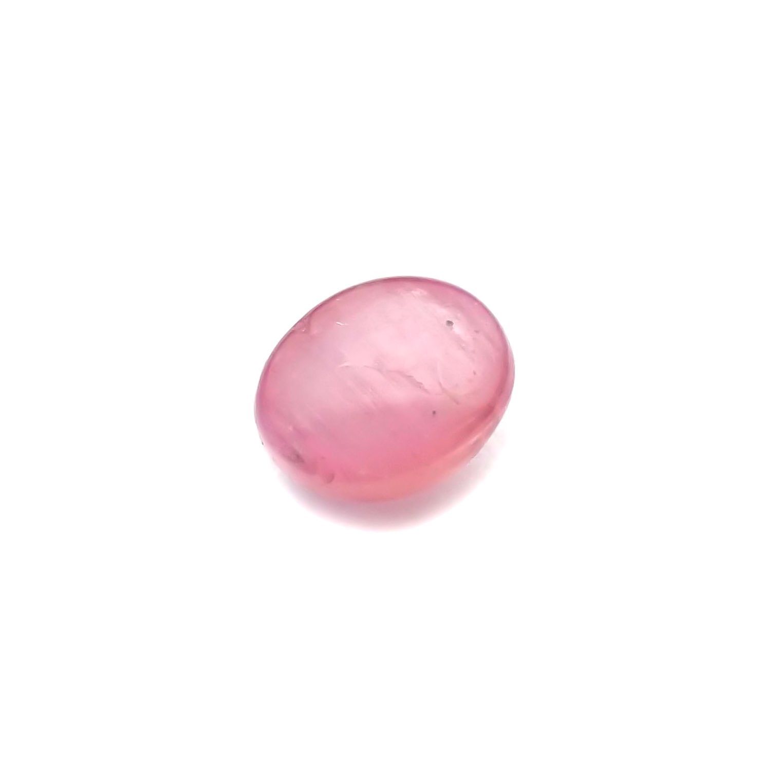 ペツォッタイトキャッツアイ(ラズベリル)(宝石名ペツォッタイト・キャッツアイ) マダガスカル産 0.394ct ソ付(彩珠)[210711981]4.7×3.7mm前後