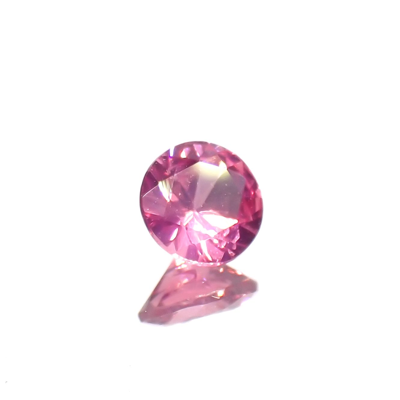 ピンクスピネル(宝石名ピンク・スピネル)タンザニア産 0.35ct 識別済[230321141]4.4x4.4mm前後