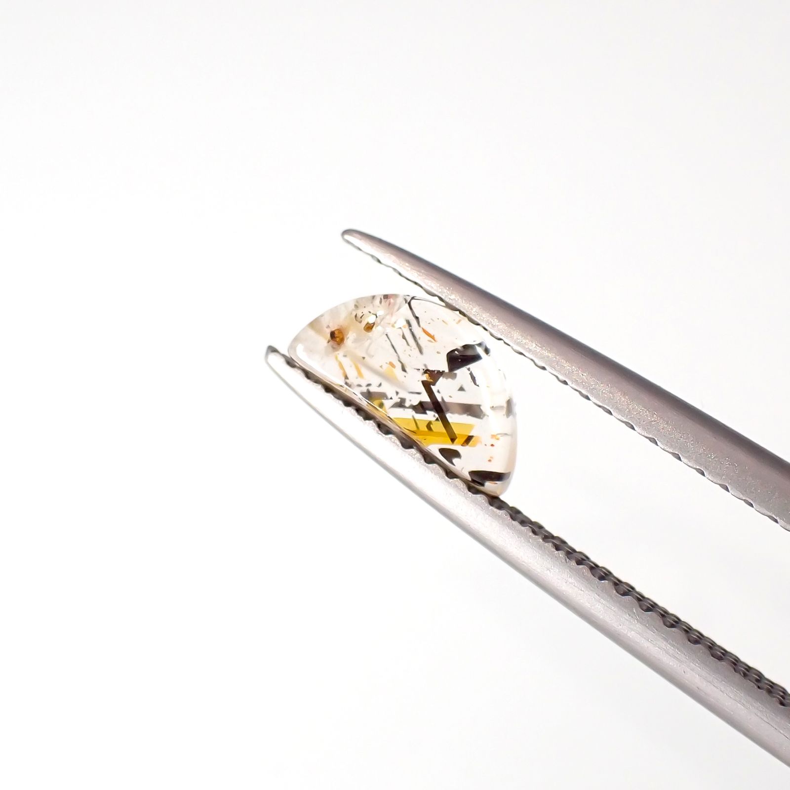 ◇フリーフォーム◇レインボーラティスサンストーン オーストラリア産 0.78ct[230220762]4.2x8.3mm前後