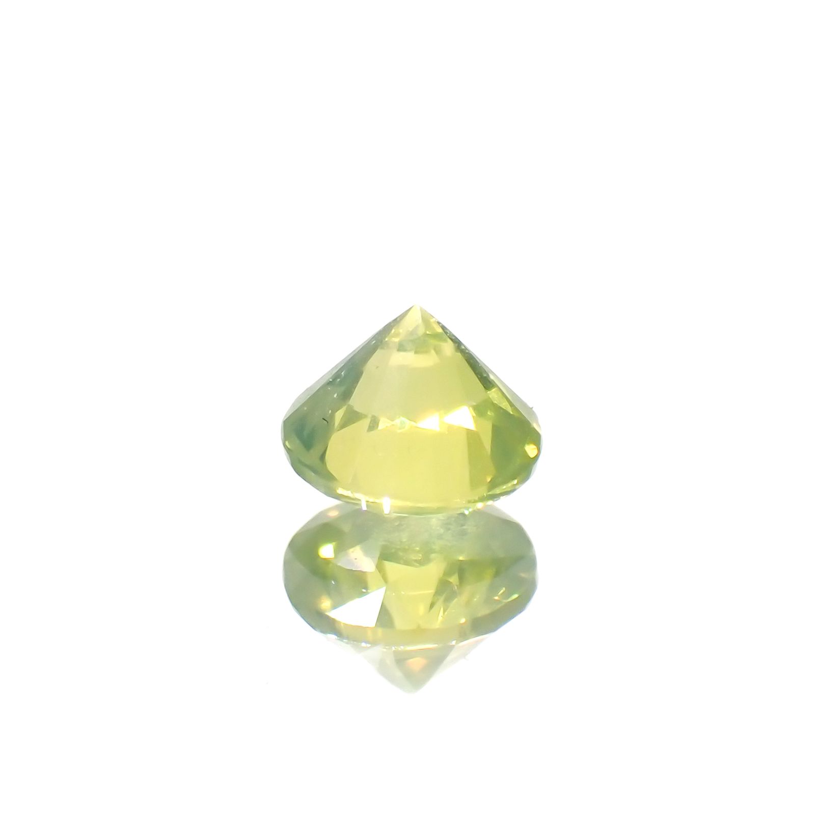 クリソベリル(宝石名クリソベリル)スリランカ産 0.28ct 識別済[230622491]3.8x3.8mm前後