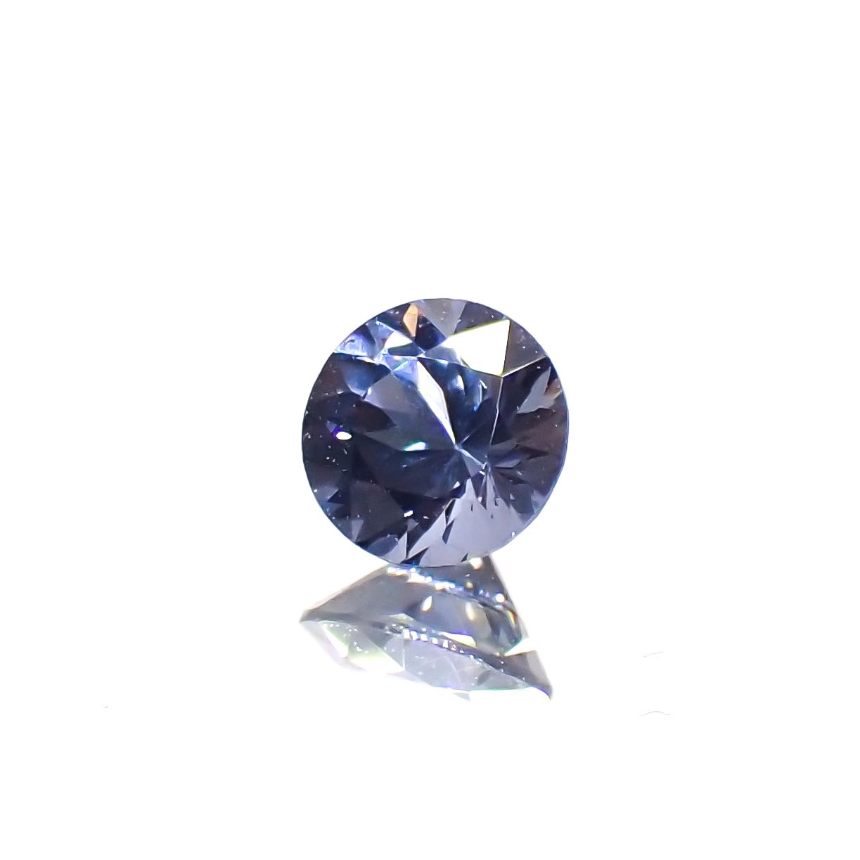 グレイッシュブルースピネル(宝石名スピネル)ビルマ/マダガスカル産 0.26ct[230722672]3.9x3.9mm前後