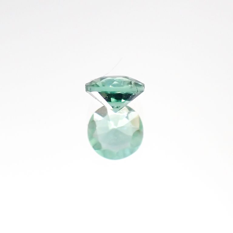 パライバトルマリン(宝石名トルマリン/別名パライバ・トルマリン) ブラジル・パライバ州バターリャ鉱山産 0.12ct 識別済[20096238]3.1×3.1mm前後