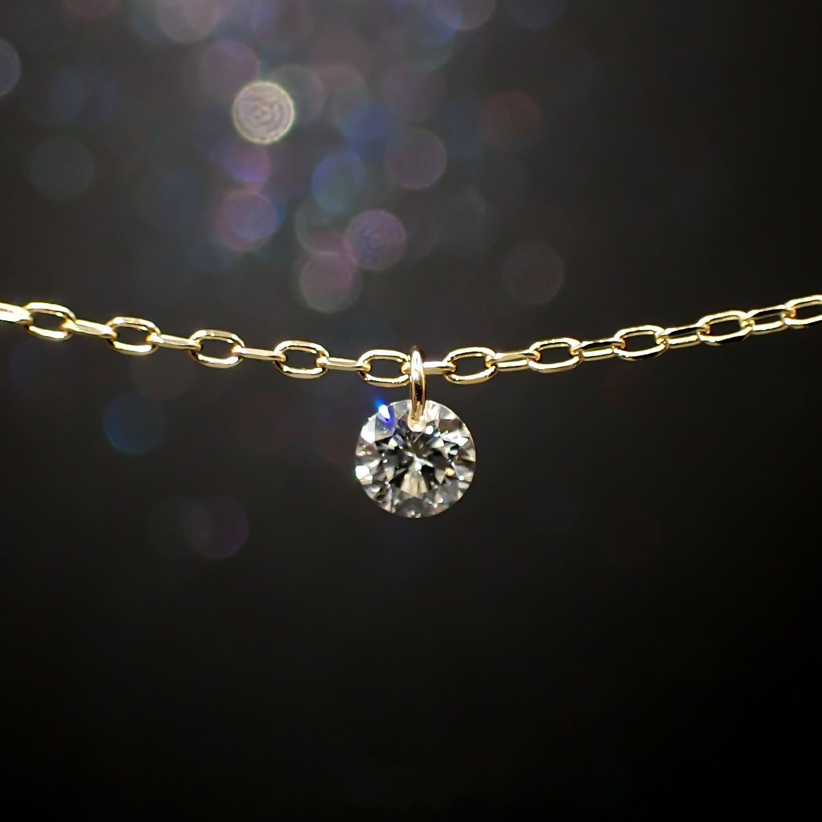 ◇La terre(ラ・テール)◇K18ダイヤモンドチャーム TTLC/SI(宝石名ダイアモンド) 0.096ct 識別済[220515750]2.6x2.6mm前後