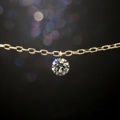 ◇La terre(ラ・テール)◇K18ダイヤモンドチャーム TTLC/SI(宝石名ダイアモンド) 0.096ct 識別済[220515750]2.6x2.6mm前後