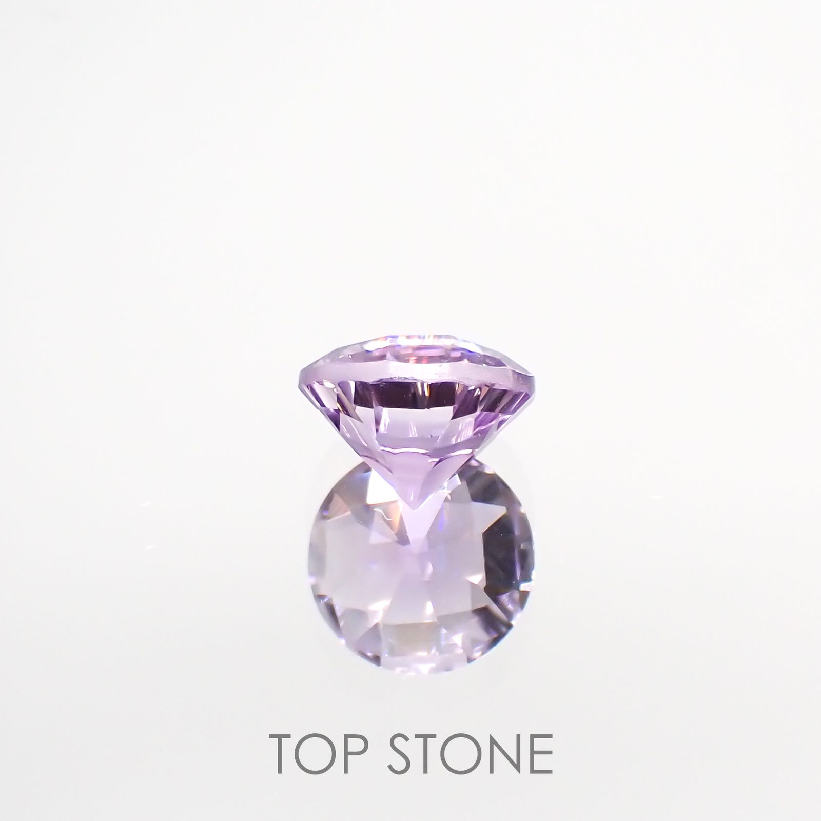 ◇チェッカーコンケーブカット◇アメジスト ブラジル産 ルース 1.25ct[210913031]7.1×7.1mm前後