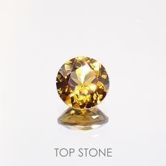グロッシュラーアンドラダイトガーネット(宝石名グロッシュラー/アンドラダイト・ガーネット)ナミビア産 1.43ct 識別済[220114309]6.8x6.8mm前後