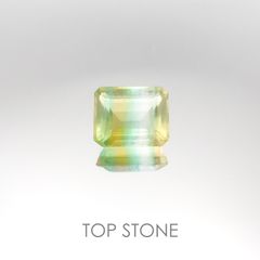 バイカラーフローライト ブラジル産 ルース 5.76ct[20095597]11.1×9mm前後