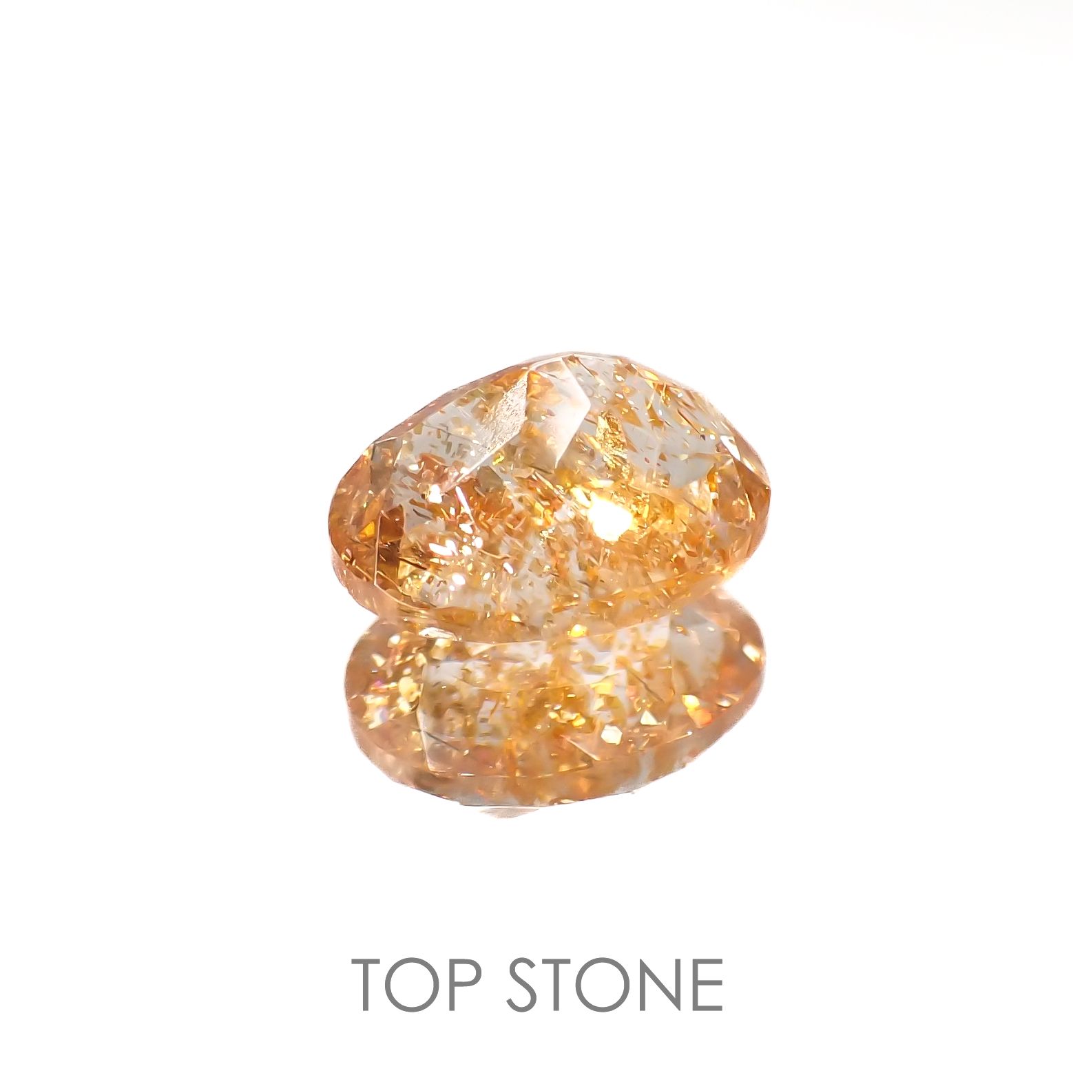 イリュージョンサンストーン インド産 1.77ct[220917577]8.9x7.1mm前後