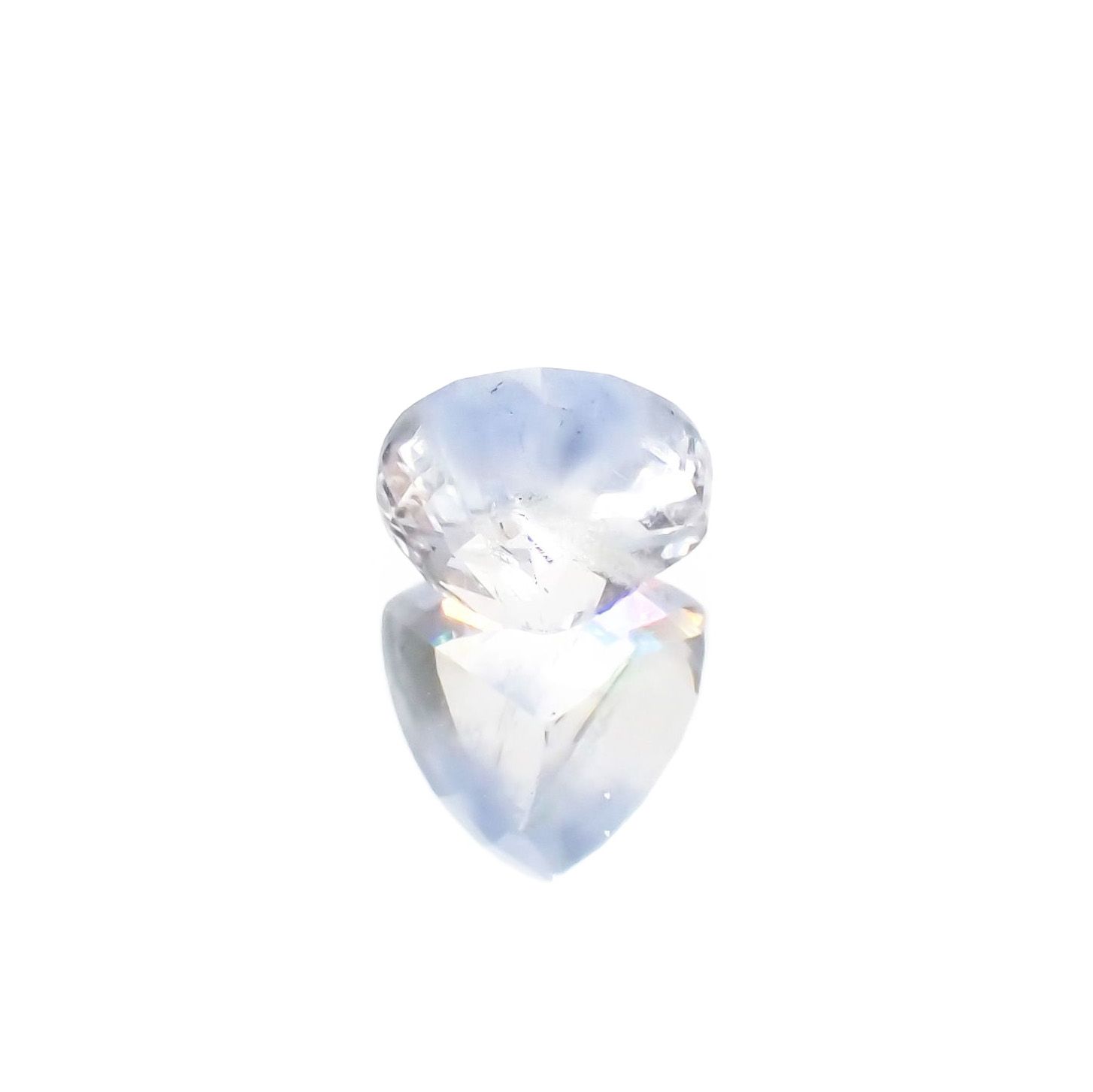 デュモルチェライトインクォーツ ブラジル産 1.87ct / 8.2x8.1mm前後 [231023584]