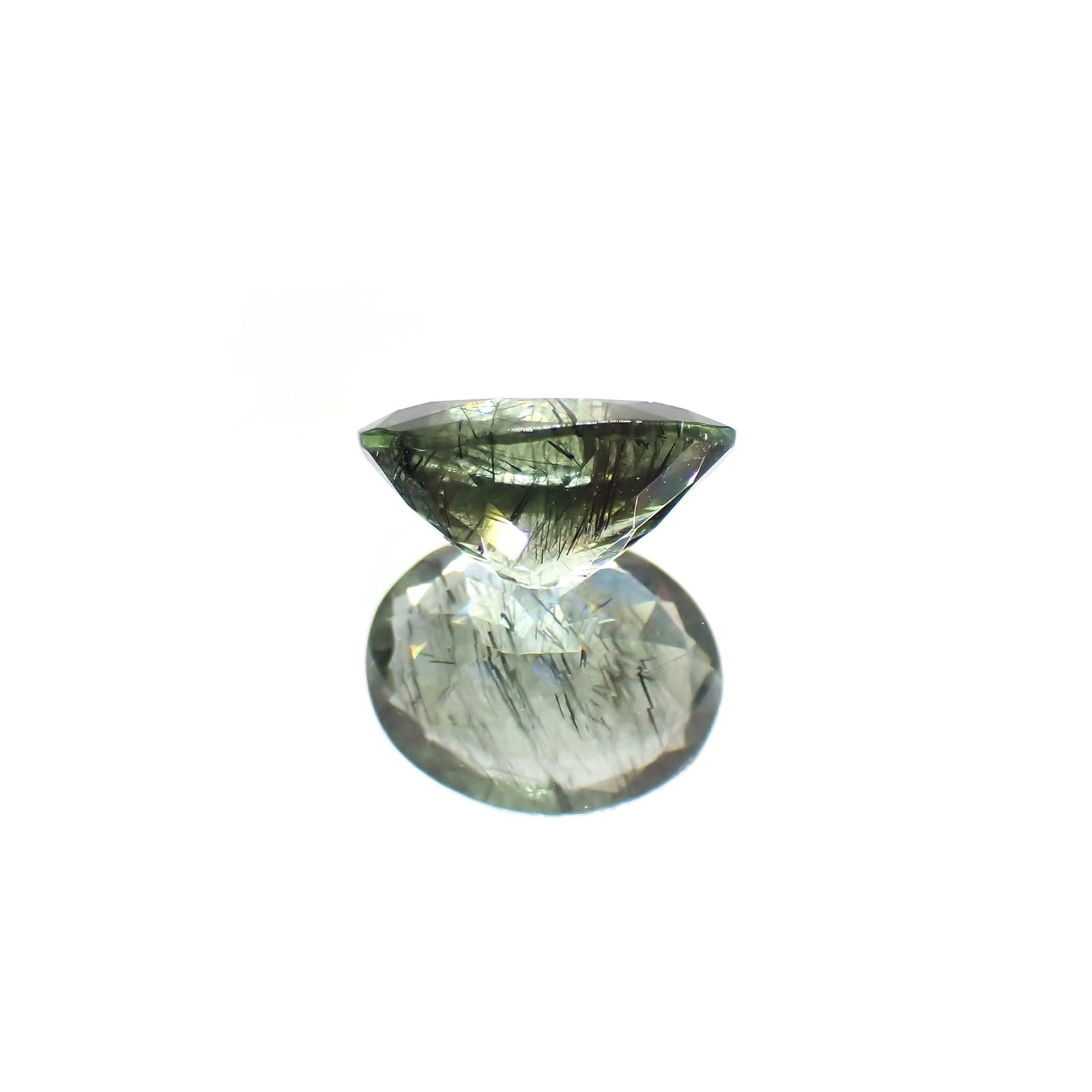 ルドウィジャイトインペリドット パキスタン産 1.72ct / 8.8x7mm前後 [260414223]