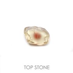 オレゴンサンストーン 原石スライス磨き アメリカ・オレゴン州産 16.00ct[220918005]20.7x14.4mm前後