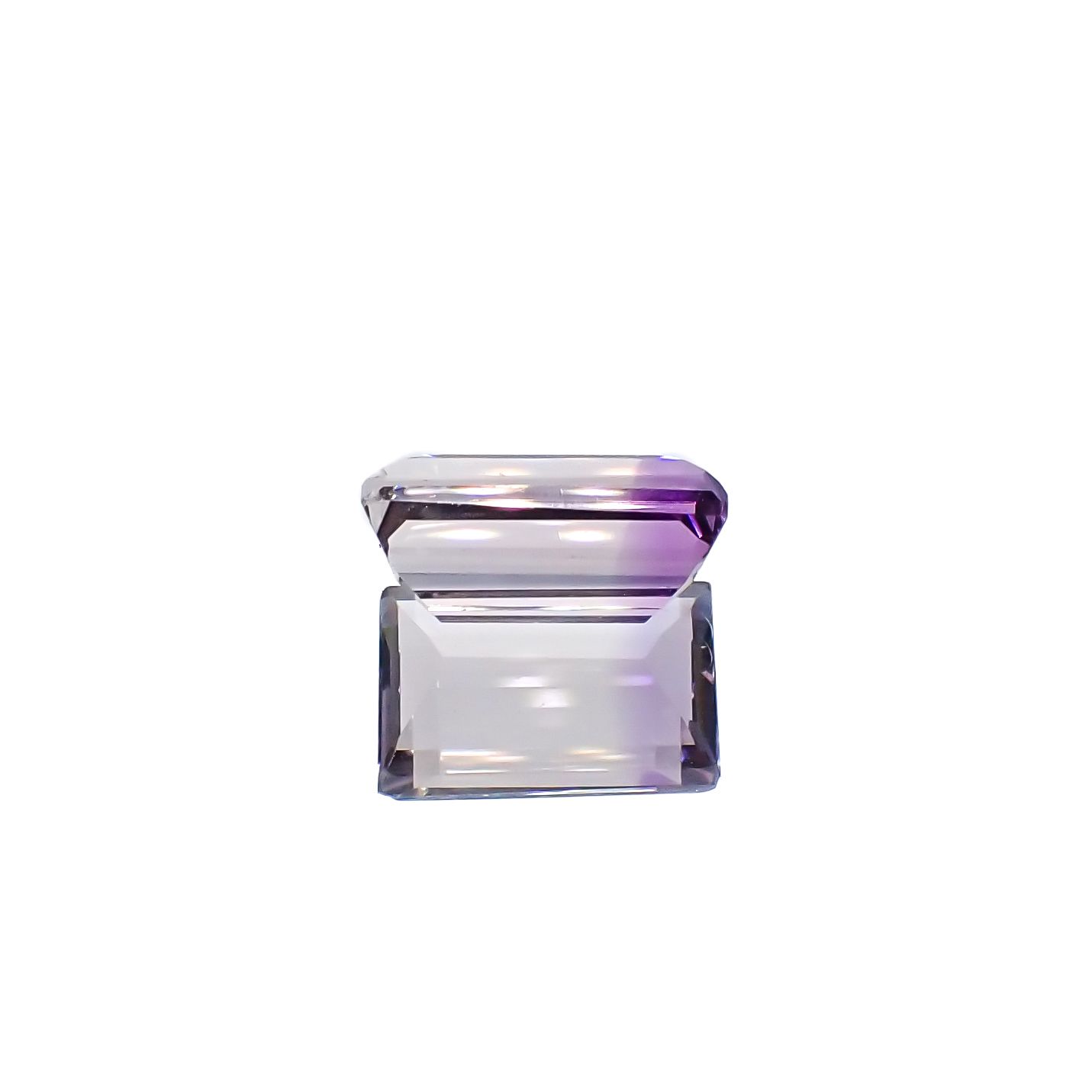 アワーグラスアメジスト(宝石名バイカラー・クォーツ)モロッコ産 3.45ct 識別済[231225101]11.3x7.2mm前後