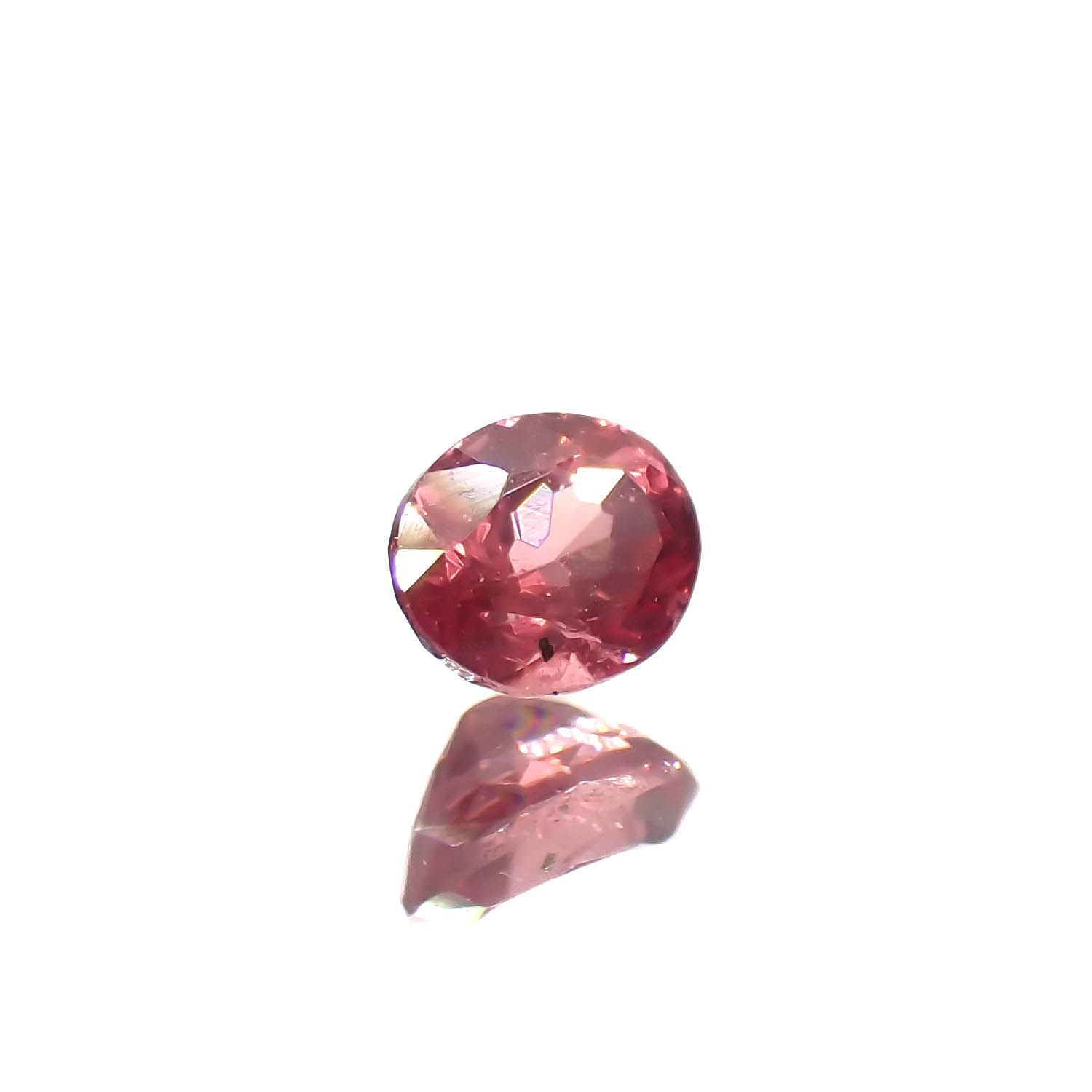ピンクスピネル パパラチャカラー タンザニア産 0.14ct[230522132]3.3x2.6mm前後