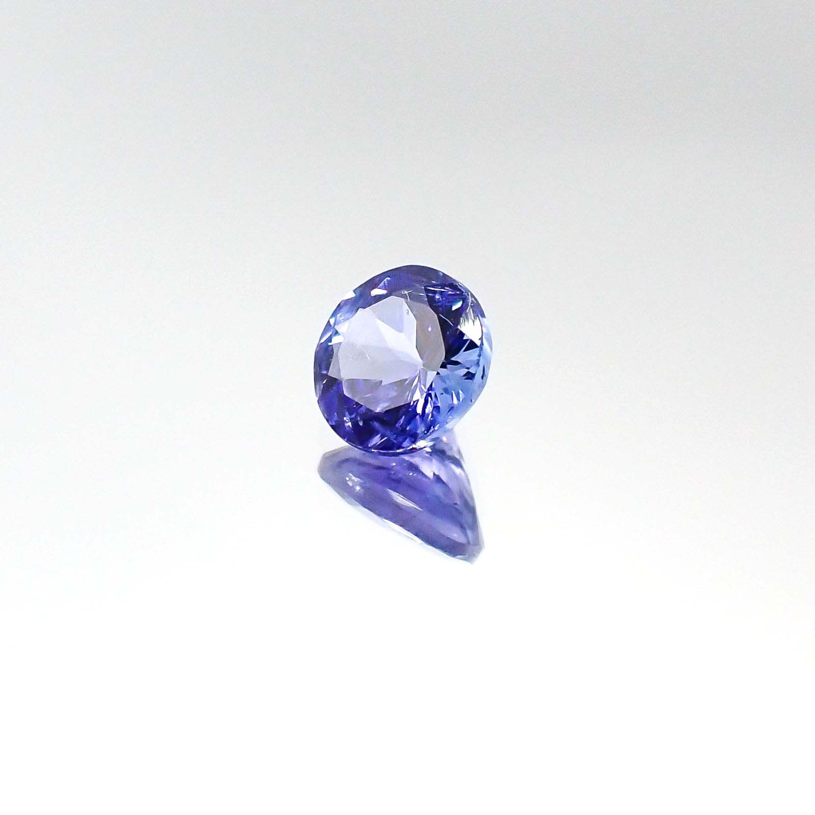 タンザナイト(宝石名タンザナイト)タンザニア産 0.51ct 識別済[230723004]5x4.9mm前後