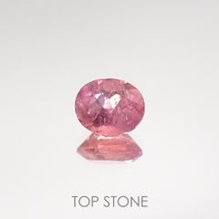 ペツォッタイト(ラズベリル)(宝石名ペツォッタイト) マダガスカル産 0.338ct ソ付(彩珠)[210711800]4.8×3.9mm前後
