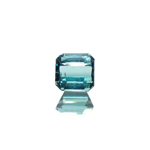 ブルートルマリン(宝石名トルマリン)アフガニスタン産 0.49ct 識別済[220515847]4.3x4.2mm前後