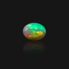 エチオピアオパール(宝石名オパール)エチオピア産 4.369ct ソ付(彩珠)[230722911]16.2x12.4mm前後