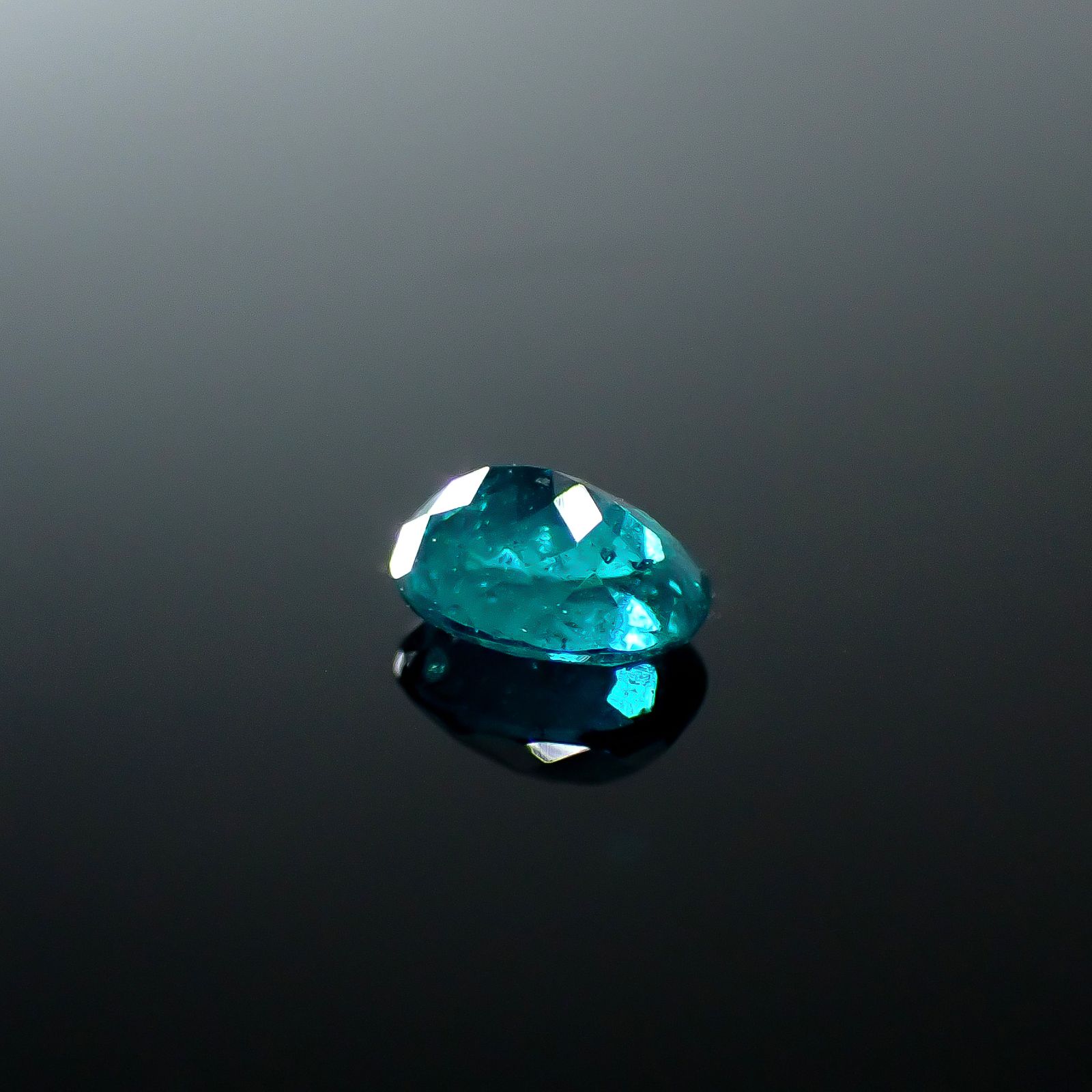 パライバトルマリン(宝石名トルマリン/別名パライバ・トルマリン)ブラジル産 0.74ct GIA鑑付[250931149]6.3x5.01mm前後