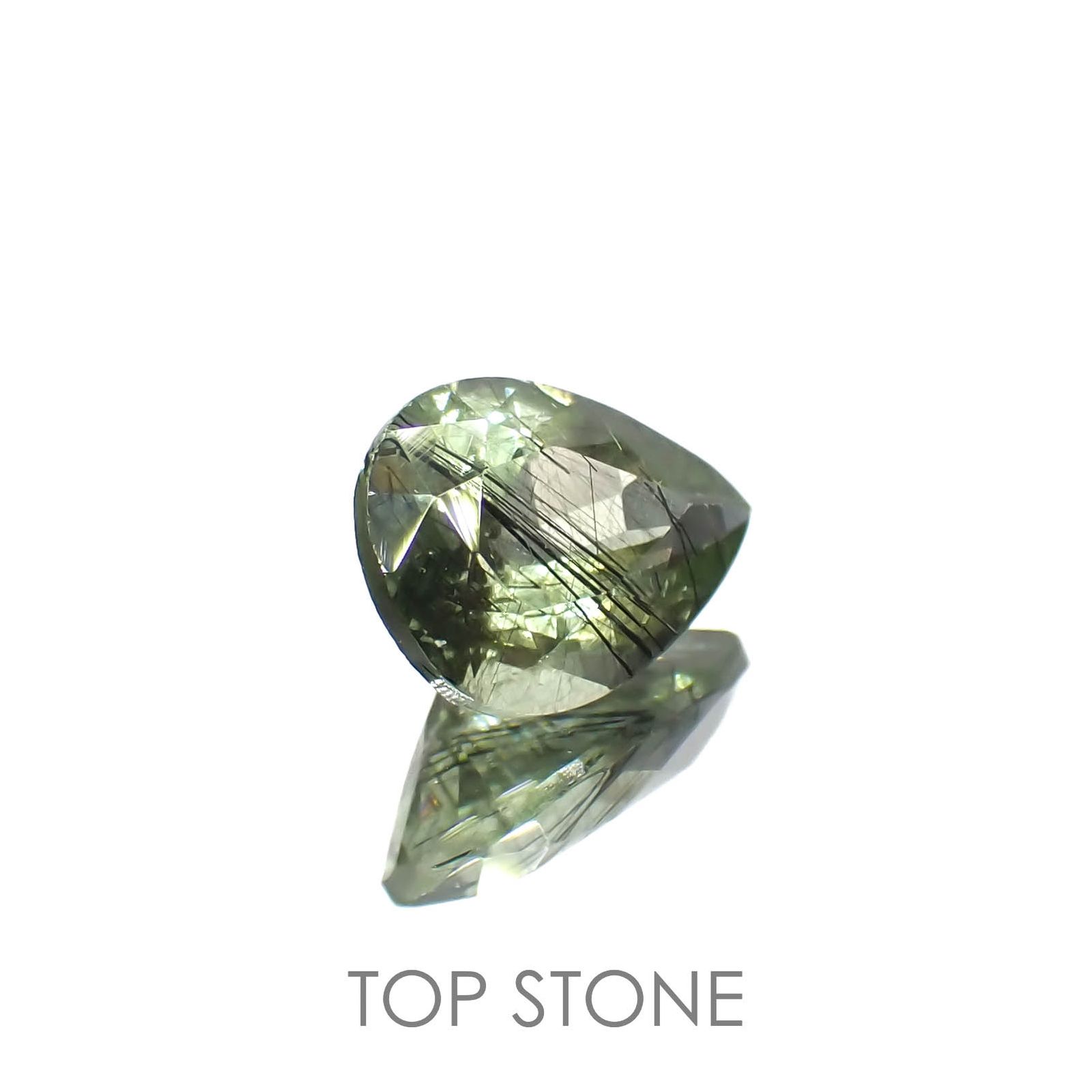 ルドウィジャイトインペリドット パキスタン産 1.56ct[221219516]8.9x6.6mm前後