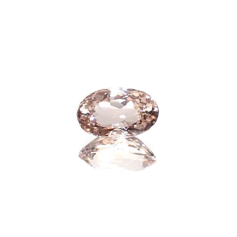 モルガナイト(宝石名モルガナイト)ナイジェリア産 識別済 1.26ct / 8.6x5.5mm前後 [260321160]