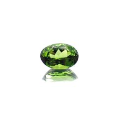 クロムトルマリン(宝石名バナジウム(クロム)・トルマリン)タンザニア産 ソ付(彩珠) 1.018ct / 7.8x5.4mm前後 [230823072]