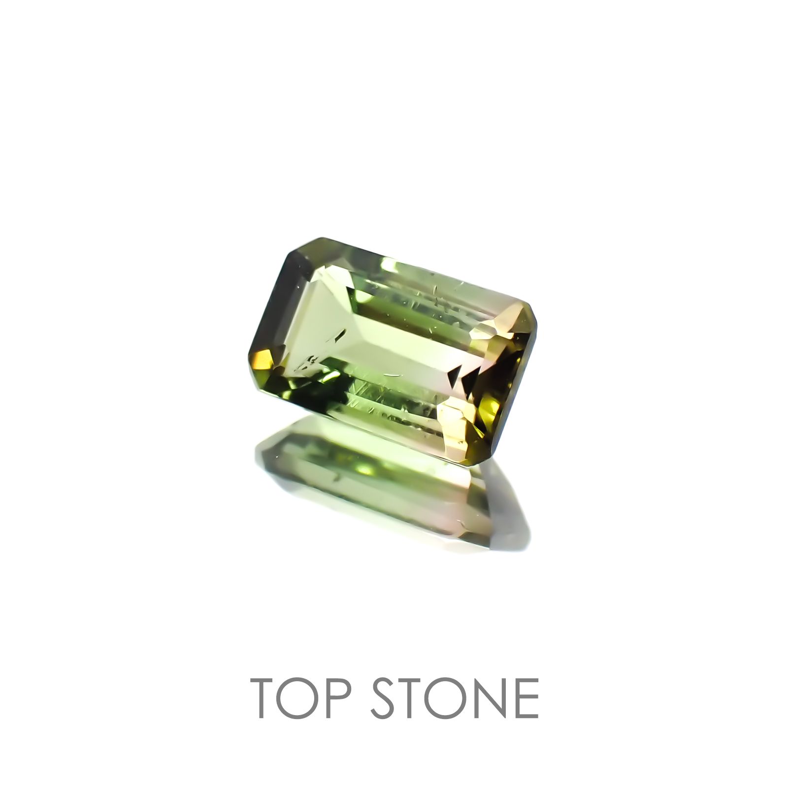 バイカラートルマリン ブラジル産 ルース 0.58ct[20208218]6.3×3.8mm前後