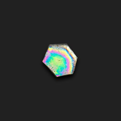 トラピッチェクォーツ 偏光板2枚付き コロンビア・ボヤカ産 18.29ct[230622276]22.5x20.9mm前後