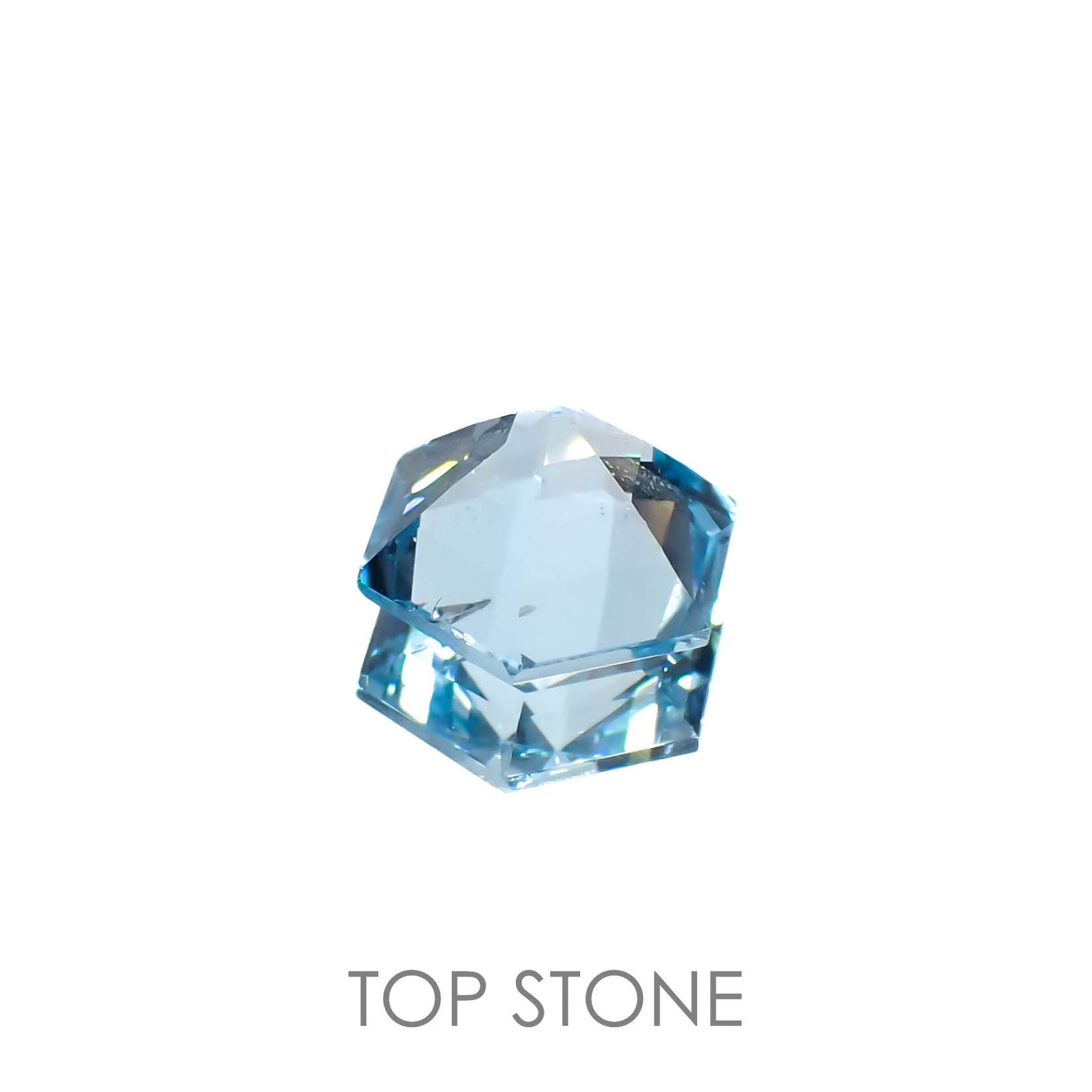 ◇ヘキサゴンカット◇ブルートパーズ ブラジル産 4.76ct[221219363]10x10mm前後
