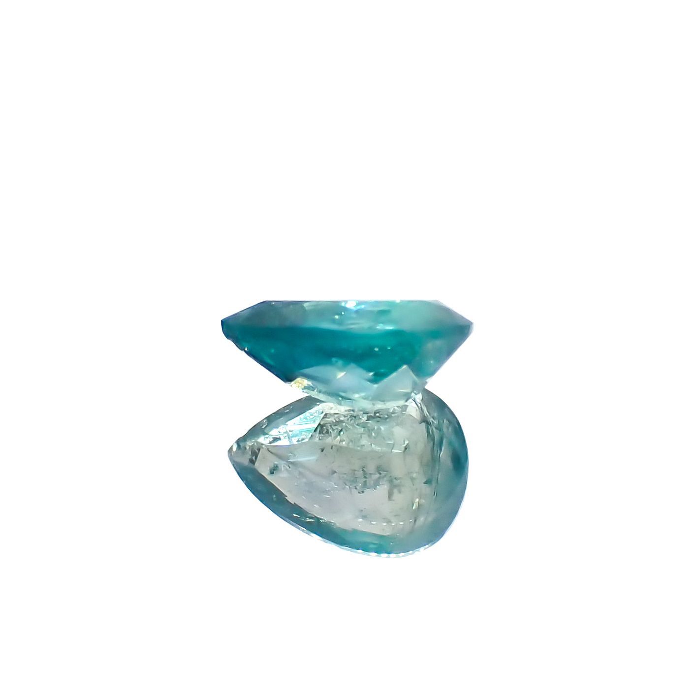 ユークレース(宝石名ブルー・ユークレース)コロンビア産 0.513ct ソ付(彩珠)[221018848]6.4x4.7mm前後