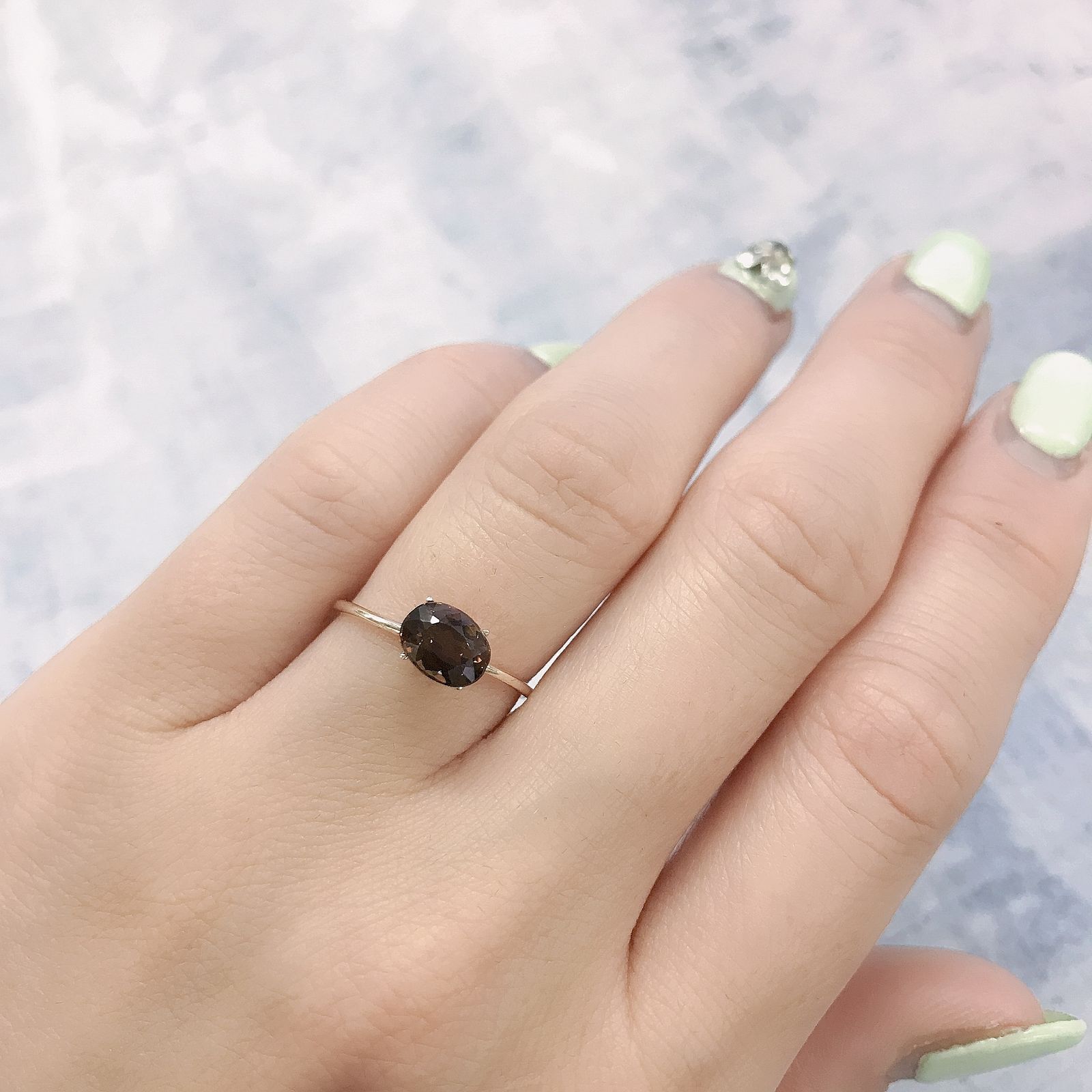 エンスタタイト(宝石名エンスタタイト) タンザニア産 1.24ct 識別済[20128770]6.9×5.3mm前後