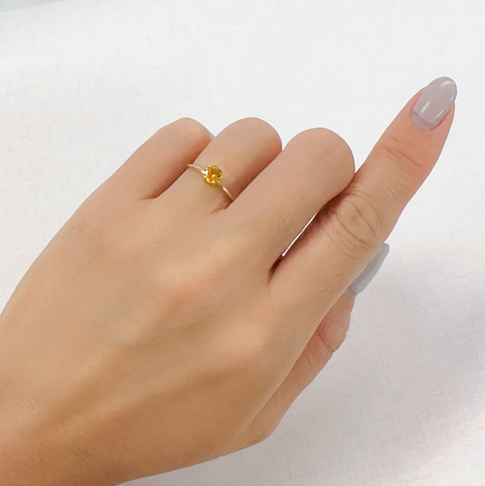 スペサルティンガーネット ナイジェリア産 0.47ct[230923370]4.6x4.6mm前後