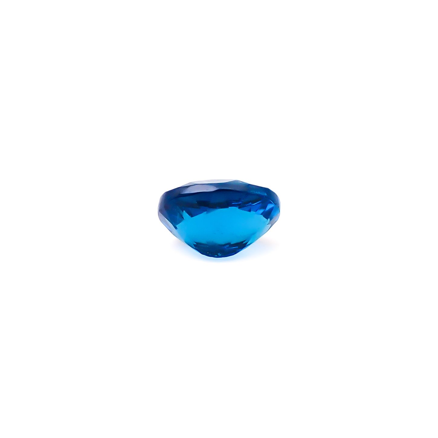 ディープブルーアパタイト マダガスカル産 0.39ct / 4.9x3.8mm前後 [260732602]