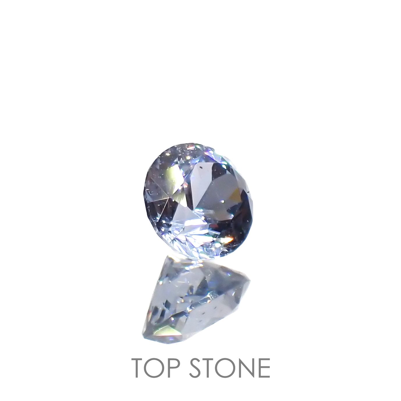 グレイッシュブルースピネル(宝石名スピネル)ビルマ/マダガスカル産 0.25ct 識別済[230119903]3.8x3.7mm前後