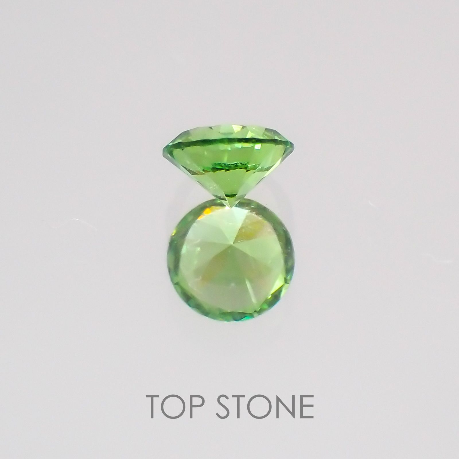 デマントイドガーネット(宝石名デマントイド・ガーネット) ロシア産 0.11ct 識別済[20063041]2.9×2.9mm前後