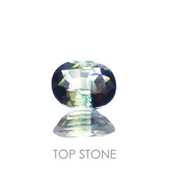 バイカラーサファイア(宝石名サファイア)マダガスカル/オーストラリア産 0.45ct 識別済[230320904]4.9x4mm前後