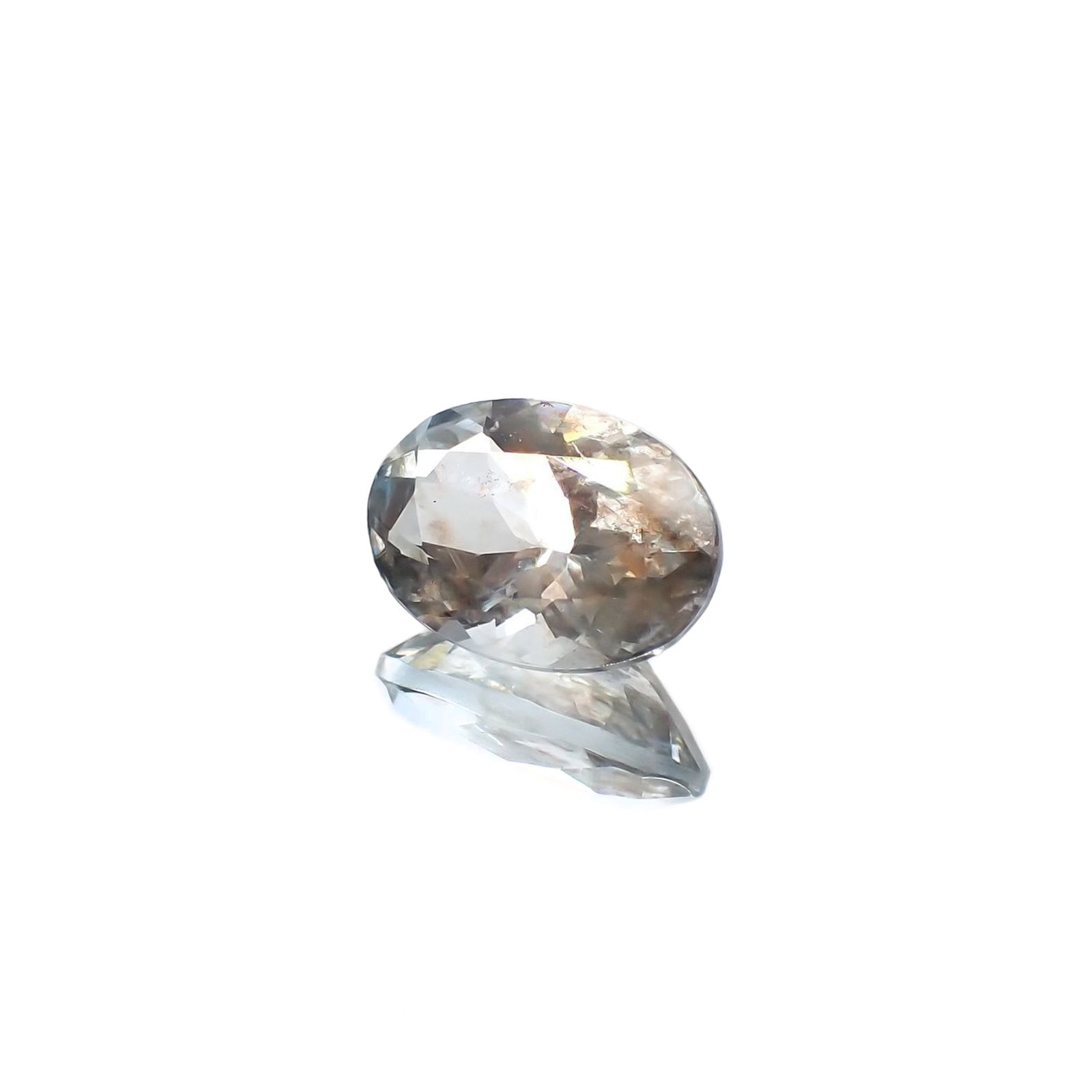 アベンチュリンアクアマリン(宝石名アクアマリン) ナイジェリア産 2.08ct 識別済[250712991]10.1×7.1mm前後