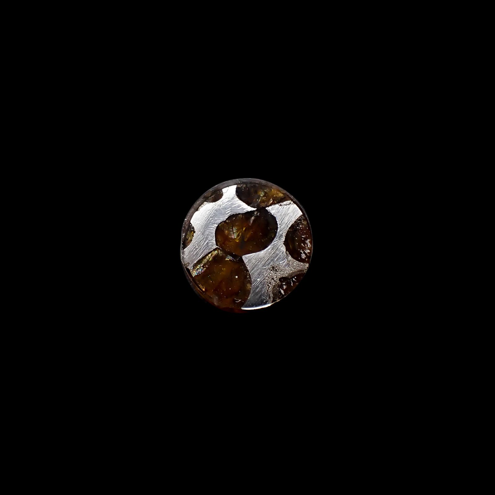 パラサイト隕石Sericho トリプレット 発見地:ケニア 5.57ct[240125726]12.1x12mm前後