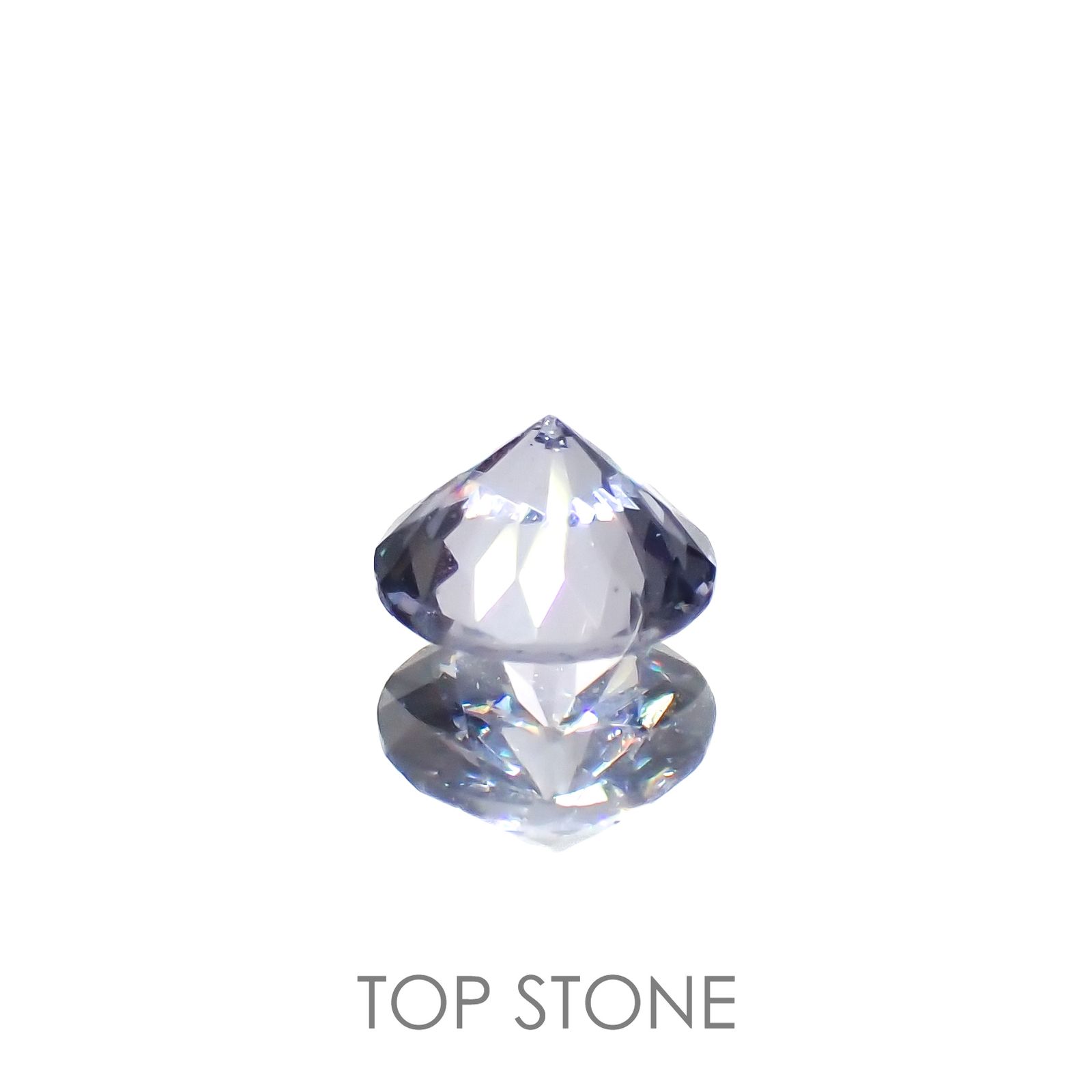 グレイッシュブルースピネル(宝石名スピネル)ビルマ/マダガスカル産 0.22ct 識別済[230119902]3.8x3.8mm前後