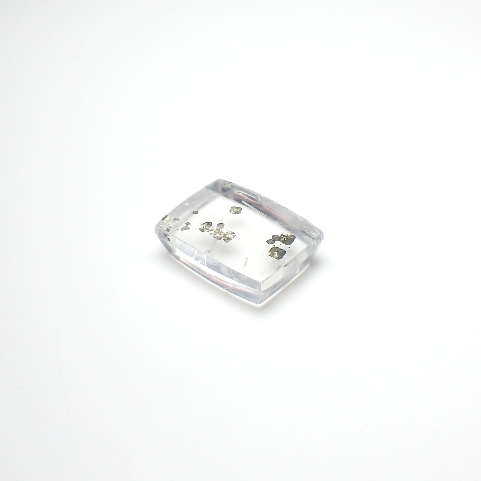 パイライトインクォーツ ブラジル産 17.69ct[240225912]18.8x14.3mm前後