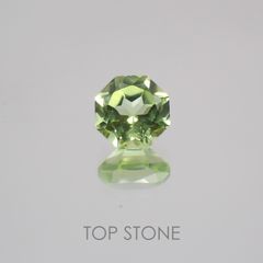 <ランダムセレクト1個販売> ◇オクタゴンカット◇ペリドットSA(宝石名ペリドット) アメリカ産 0.29ct前後 識別済[21029583]4×4mm前後