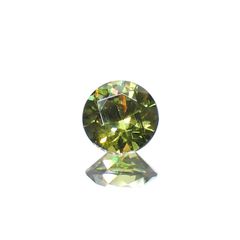 デマントイドガーネット(宝石名デマントイド・ガーネット)ロシア産 0.37ct 識別済[221119170]4.3x4.3mm前後