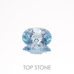◇カスタムカット◇ブルートパーズ ブラジル産 3.70ct[221219332]12x8mm前後