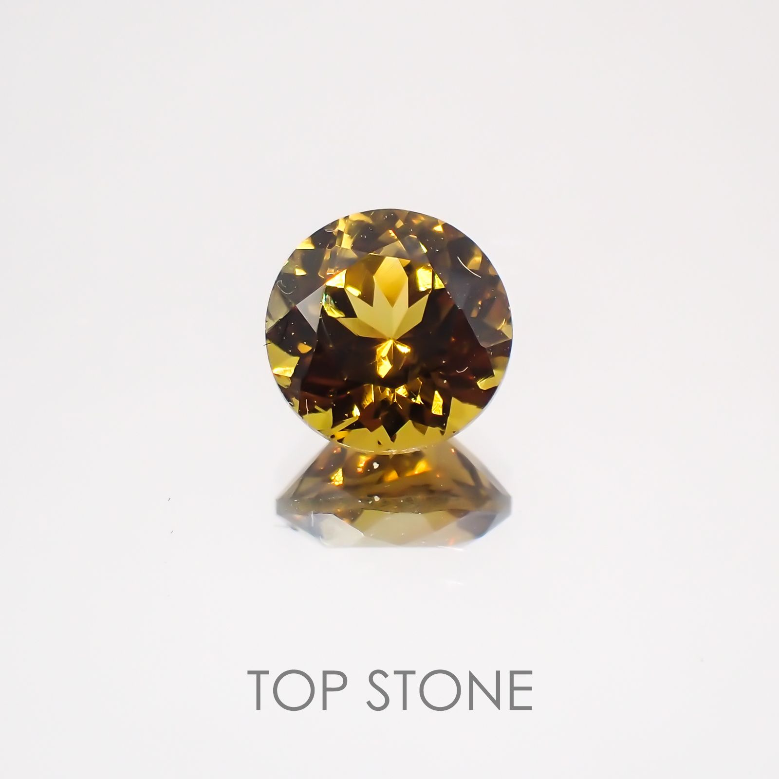 グロッシュラーアンドラダイトガーネット(宝石名グロッシュラー/アンドラダイト・ガーネット) ナミビア産 1.25ct 識別済[21049438]6.5×6.5mm前後