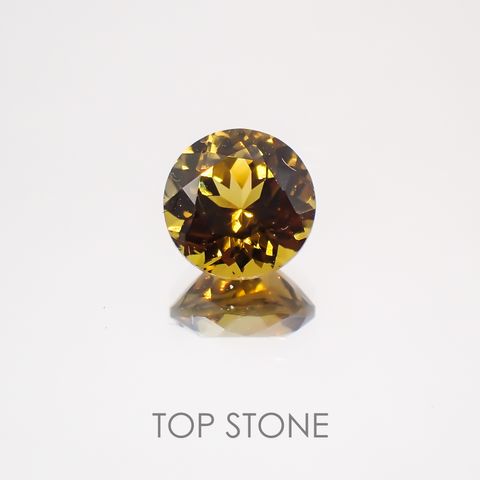 グロッシュラーアンドラダイトガーネット(宝石名グロッシュラー/アンドラダイト・ガーネット) ナミビア産 1.25ct 識別済[21049438]6.5×6.5mm前後